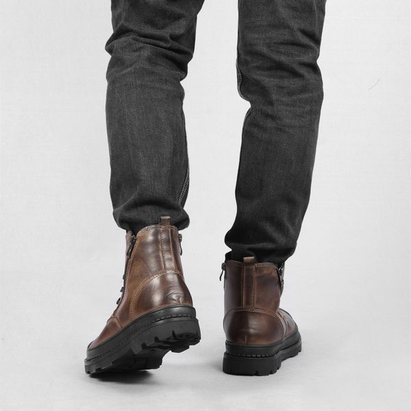 Natural Cow Leather Men Boots Handmade Retro Men leather Boots Genuine Leather Men Shoes #CX9550, Black no fur
Natural Cow Leather Men Boots Handmade Retro Men leather Boots Genuine Leather Men Shoes #CX9550, Black no fur