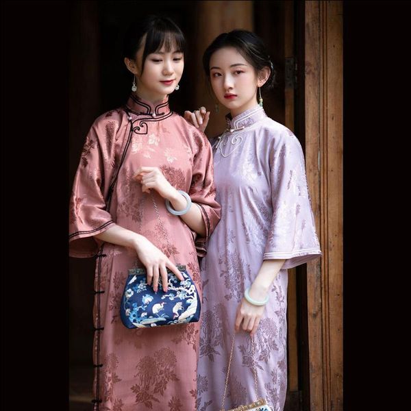 ethnic clothing traditional chinese style qipao cheongsam dress women print purple red vintage vestido dresses ladies elegant oriental
ethnic clothing traditional chinese style qipao cheongsam dress women print purple red vintage vestido dresses ladies elegant oriental