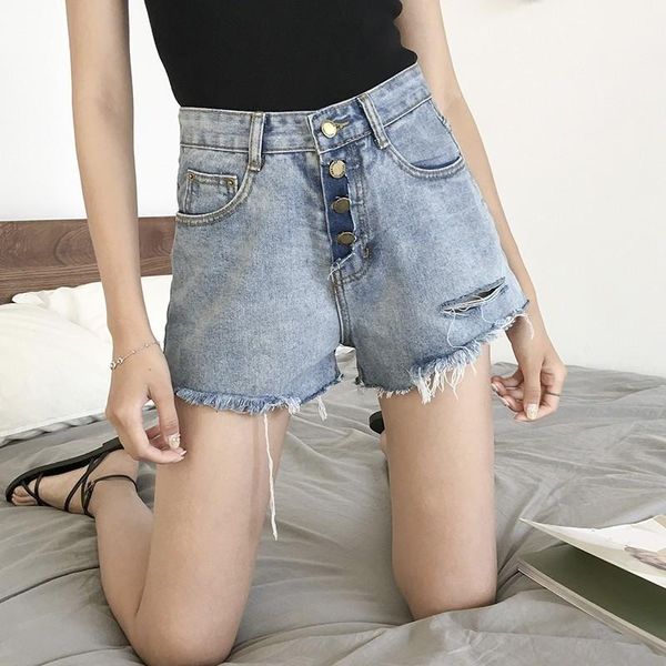 women's shorts denim streetwear for women 2021 summer high waist ripped hole blue tassel pockets mini short jeans, White;black
women's shorts denim streetwear for women 2021 summer high waist ripped hole blue tassel pockets mini short jeans, White;black