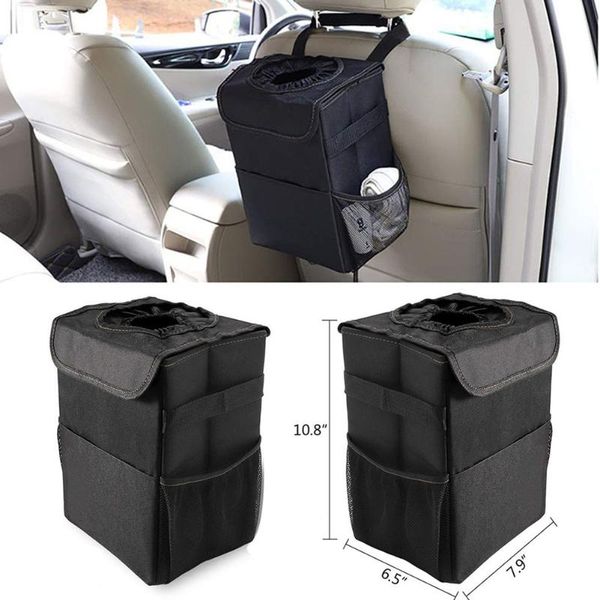 waterproof car trash can bin garbage holder rubbish cases with lid and storage pockets portable interior accessory other accessories
waterproof car trash can bin garbage holder rubbish cases with lid and storage pockets portable interior accessory other accessories