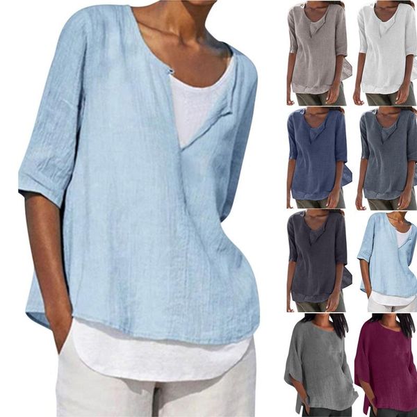 women's blouses & shirts women blouse ladies fashion cropped female pullover elegant solid sleeve o-neck cotton loose shirt top, White
women's blouses & shirts women blouse ladies fashion cropped female pullover elegant solid sleeve o-neck cotton loose shirt top, White
