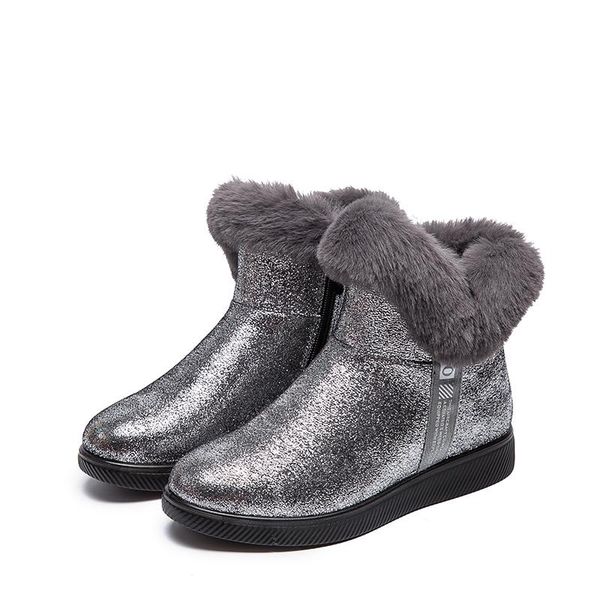 boots snow women's winter shoes thick sole plaforms ankle boot round toe plush warm cotton shoe side zip silver black
boots snow women's winter shoes thick sole plaforms ankle boot round toe plush warm cotton shoe side zip silver black