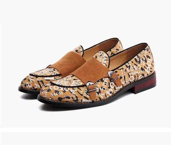 dress shoes luxury fashion men's pointed printing oxford male monk strap wedding homecoming sapato social masculino, Black
dress shoes luxury fashion men's pointed printing oxford male monk strap wedding homecoming sapato social masculino, Black
