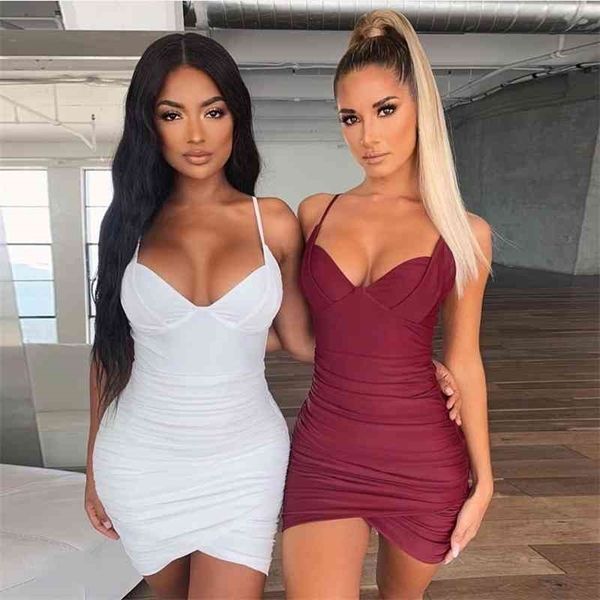 summer autumn dress women low-cut slim elastic bodycon bandage dress short pleated party dresses 210329, Black;gray
summer autumn dress women low-cut slim elastic bodycon bandage dress short pleated party dresses 210329, Black;gray