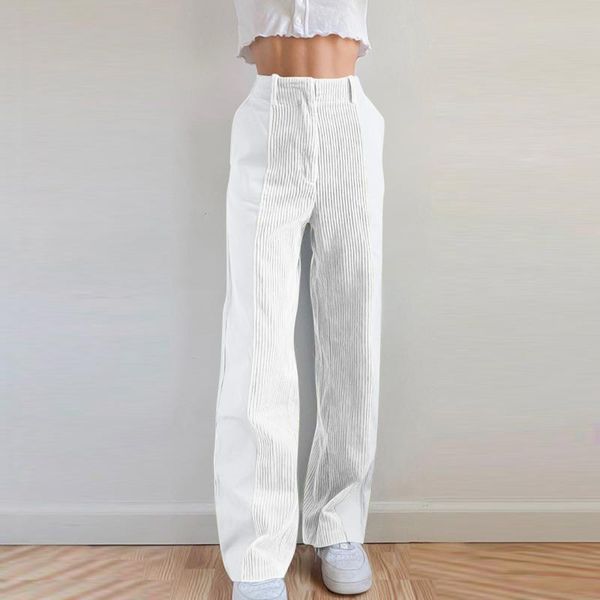 women's pants & capris solid pocket pleated scrat corduroy loose contrast casual trouser straight y2k clothes pantalones de mujer, Black;white
women's pants & capris solid pocket pleated scrat corduroy loose contrast casual trouser straight y2k clothes pantalones de mujer, Black;white