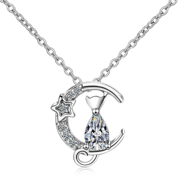 chains cubic zirconia cat pendant necklace for women 925 sterling silver dainty animal moon star fashion designer bling chain jewelry
chains cubic zirconia cat pendant necklace for women 925 sterling silver dainty animal moon star fashion designer bling chain jewelry