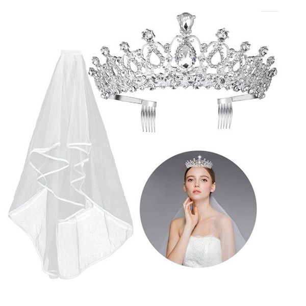 hair clips & barrettes luxury handmade rinestone alloy crown with veil silver color tiara fashion women headband bridal wedding accessories, Golden;silver
hair clips & barrettes luxury handmade rinestone alloy crown with veil silver color tiara fashion women headband bridal wedding accessories, Golden;silver