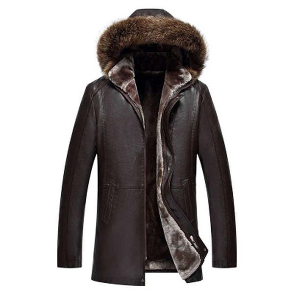 men's leather & faux clothing mens winter coat sheepskin natural long sleeve button casual slim fit casacas parka office business jacke, Black
men's leather & faux clothing mens winter coat sheepskin natural long sleeve button casual slim fit casacas parka office business jacke, Black