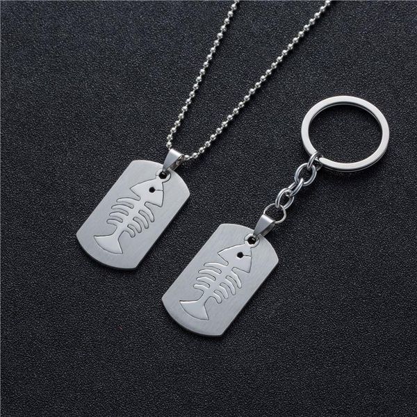 pendant necklaces 2021 charm hollow stainless steel dog tags fish bones pendants for men & women necklace, Silver
pendant necklaces 2021 charm hollow stainless steel dog tags fish bones pendants for men & women necklace, Silver