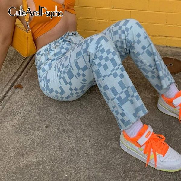 women's jeans streetwear plaid print y2k high waist vintage aesthetic 90s casual cargo pants retro straight trousers cute cuteandpsycho, Blue
women's jeans streetwear plaid print y2k high waist vintage aesthetic 90s casual cargo pants retro straight trousers cute cuteandpsycho, Blue