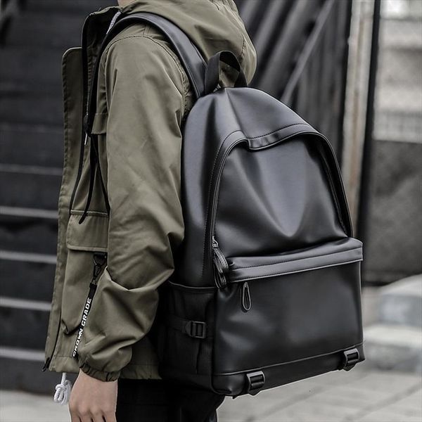 fashion men leather backpacks black school bags for teenagers boys college book bag lapmochila masculina
fashion men leather backpacks black school bags for teenagers boys college book bag lapmochila masculina