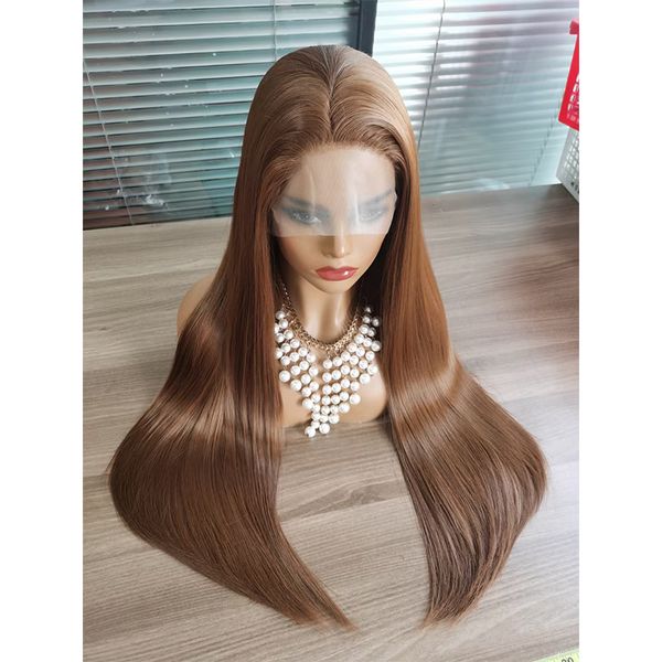 26inch 180%density brown long straight synthetic lace front wig for women with baby hair heat resistant fiber hair daily wigsfactory direct, Black
26inch 180%density brown long straight synthetic lace front wig for women with baby hair heat resistant fiber hair daily wigsfactory direct, Black