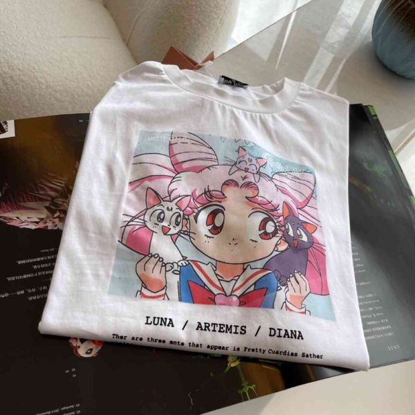 chao brand clothing miao family cartoon beautiful girl soldier water ice moon short sleeve t-shirt women's 2021 new summer, White
chao brand clothing miao family cartoon beautiful girl soldier water ice moon short sleeve t-shirt women's 2021 new summer, White