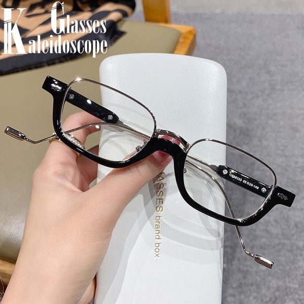 sunglasses trendy rounded rectangle women retro metal men half frames transparent goggles female small frame uv400, White;black
sunglasses trendy rounded rectangle women retro metal men half frames transparent goggles female small frame uv400, White;black