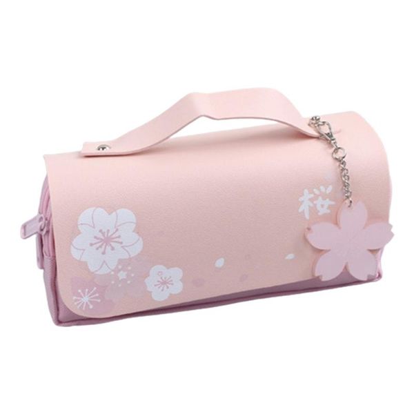 cherry blossoms pu leather student pencil case double zipper large capacity y5ge bags
cherry blossoms pu leather student pencil case double zipper large capacity y5ge bags