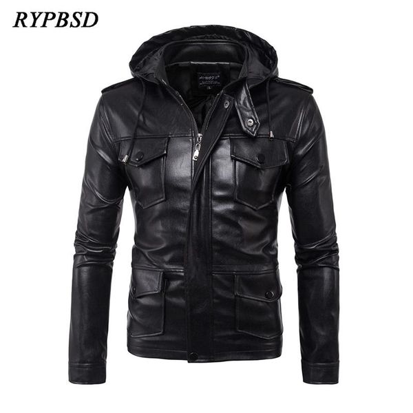 men's fur & faux men hooded leather jacket black fashion brand autumn winter multi-pocket zipper hip hop biker motorcycle
men's fur & faux men hooded leather jacket black fashion brand autumn winter multi-pocket zipper hip hop biker motorcycle