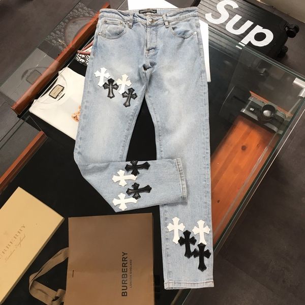 chrome-hearts hearts french chrome cross sheepskin black embroidered silver button straight jeans, Blue
chrome-hearts hearts french chrome cross sheepskin black embroidered silver button straight jeans, Blue