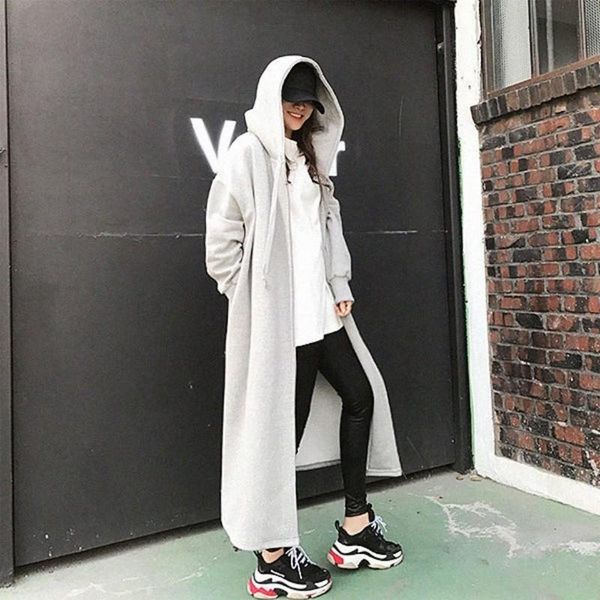 women's trench coats autumn winter thick casual long windbreaker women hooded cardigan coat baggy straight dress korean street fashion, Tan;black
women's trench coats autumn winter thick casual long windbreaker women hooded cardigan coat baggy straight dress korean street fashion, Tan;black