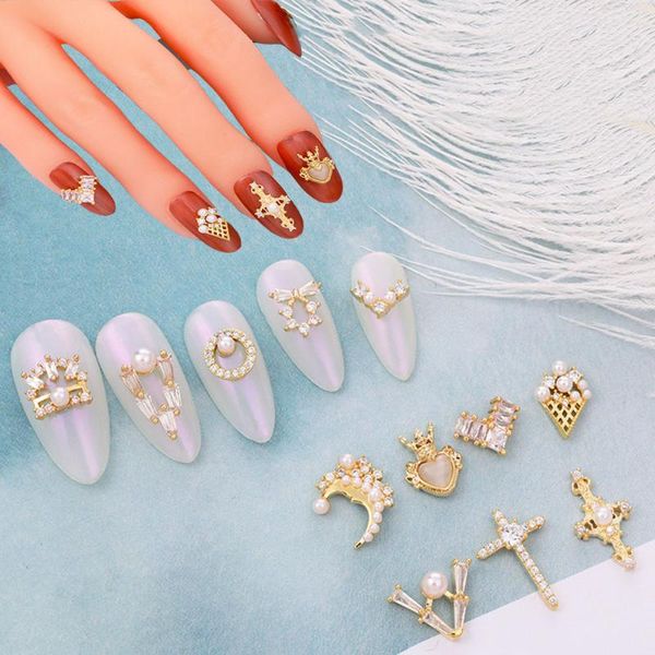 nail art decorations 1pcs 3d alloy diamond jewelry zircon pearl metal manicure diy accessories crystal decoration pendant, Silver;gold
nail art decorations 1pcs 3d alloy diamond jewelry zircon pearl metal manicure diy accessories crystal decoration pendant, Silver;gold