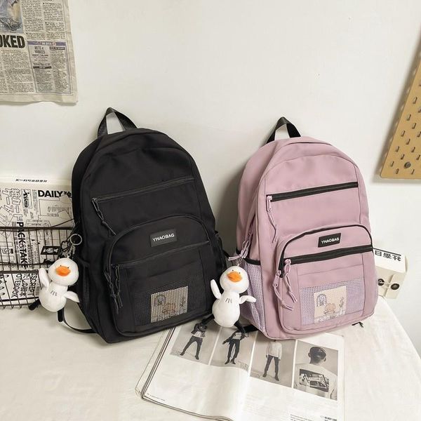 school bags fashion women's backpack kawaii pendant large capacity bag for girls nylon waterproof anti-theft outdoor travel
school bags fashion women's backpack kawaii pendant large capacity bag for girls nylon waterproof anti-theft outdoor travel