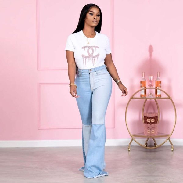 women's 2020 new fashion street wide leg knee holed jeans flared pants, Black
women's 2020 new fashion street wide leg knee holed jeans flared pants, Black