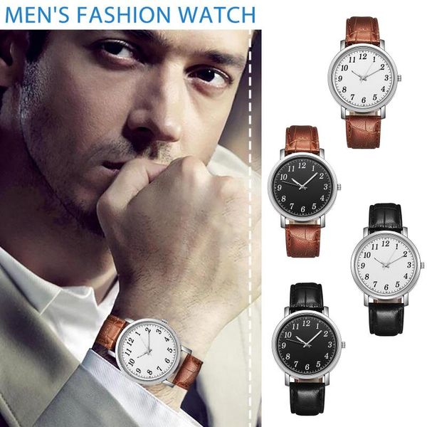 wristwatches sleek minimalist fashion design leather dial quartz watch men elegant ultra thin casual round wrist gift reloj hombre, Slivery;brown
wristwatches sleek minimalist fashion design leather dial quartz watch men elegant ultra thin casual round wrist gift reloj hombre, Slivery;brown