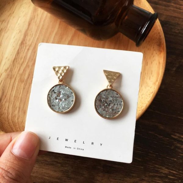 stud french style earrings circle shape and triangle women fashion personality temperament jewelry gifts, Golden;silver
stud french style earrings circle shape and triangle women fashion personality temperament jewelry gifts, Golden;silver