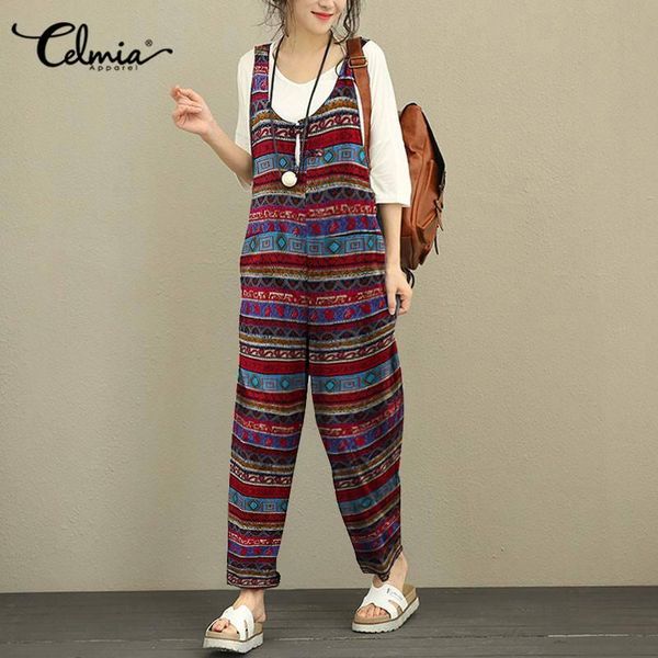 women's jumpsuits & rompers vintage printed summer sleeveless celmia casual wide leg playsuits loose kaftan plus size overalls 5xl, Black;white
women's jumpsuits & rompers vintage printed summer sleeveless celmia casual wide leg playsuits loose kaftan plus size overalls 5xl, Black;white