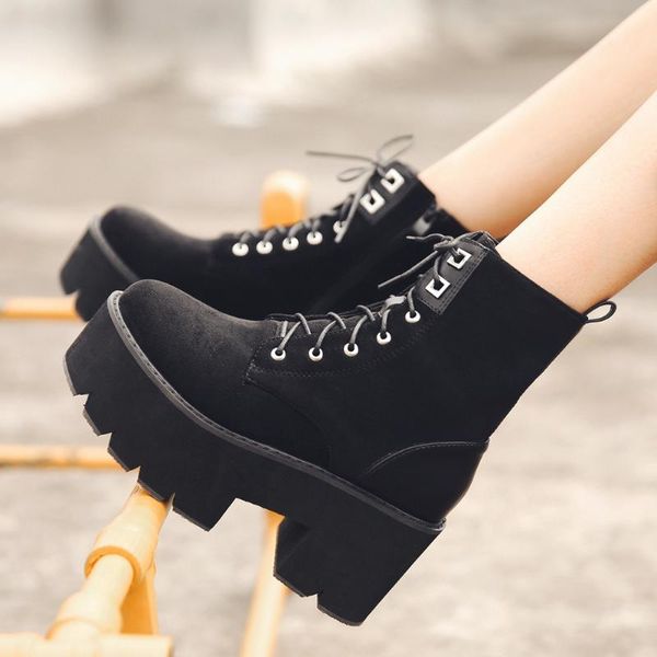 boots sarairis chunky heel metal punk women 2021 autumn brand thick bottom ladies flock platform ankle shoes, Black
boots sarairis chunky heel metal punk women 2021 autumn brand thick bottom ladies flock platform ankle shoes, Black