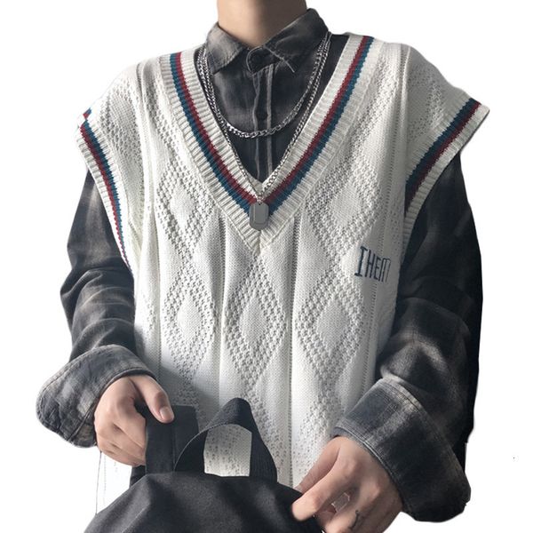 men's sweaters new man's vest with v-neck cleavage, style of preparation, sleeveless, casual and chic t-shirt, knitting shirt ioae, White;black
men's sweaters new man's vest with v-neck cleavage, style of preparation, sleeveless, casual and chic t-shirt, knitting shirt ioae, White;black