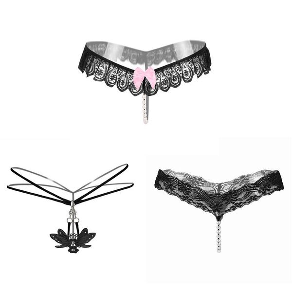 women's panties women underwear female massage pearl lingerie g-stings hollow thong girls embroidery lace t-back briefs, Black;pink
women's panties women underwear female massage pearl lingerie g-stings hollow thong girls embroidery lace t-back briefs, Black;pink