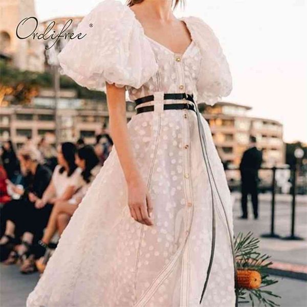 summer boho women white party dress puff sleeve belted elegant lady midi 210513, Black;gray
summer boho women white party dress puff sleeve belted elegant lady midi 210513, Black;gray