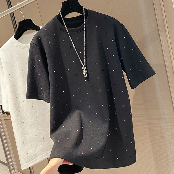 women's sweaters medium long shirt with diamonds, diamond-encrusted white , short female sleeve, button-down thick spring rhinestones ., White;black
women's sweaters medium long shirt with diamonds, diamond-encrusted white , short female sleeve, button-down thick spring rhinestones ., White;black