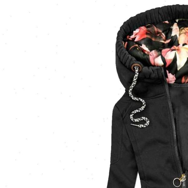 women thick womens hoodies harajuku sweatshirt floral print jacket zipper pocket long sleeve warm soft full coat ropa mujer, Black
women thick womens hoodies harajuku sweatshirt floral print jacket zipper pocket long sleeve warm soft full coat ropa mujer, Black