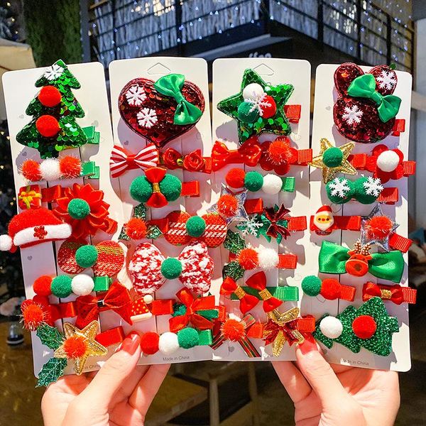 hair accessories christmas clip set year cute girl tree bow hairpin santa children party star decorations cartoon gift, Slivery;white
hair accessories christmas clip set year cute girl tree bow hairpin santa children party star decorations cartoon gift, Slivery;white