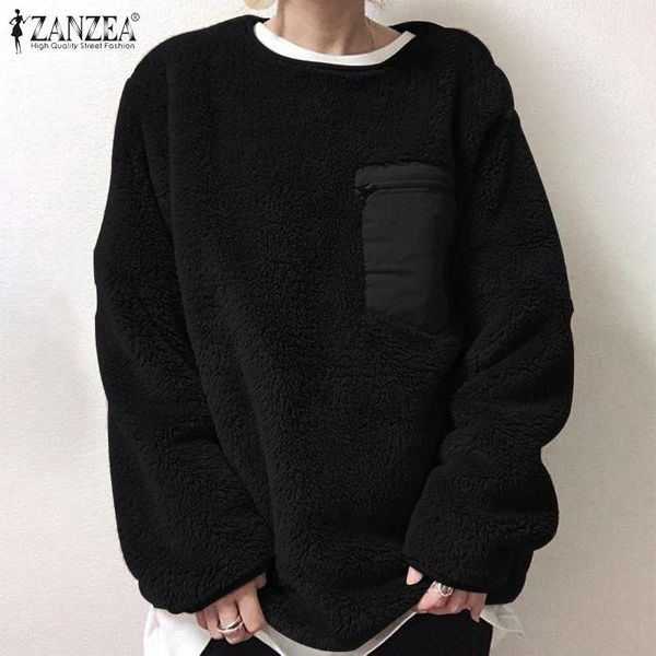 women's hoodies & sweatshirts zanzea winter long sleeve plush fluffy sweatshirt women autumn o neck streetwear 2021 fashion casual warm, Black
women's hoodies & sweatshirts zanzea winter long sleeve plush fluffy sweatshirt women autumn o neck streetwear 2021 fashion casual warm, Black
