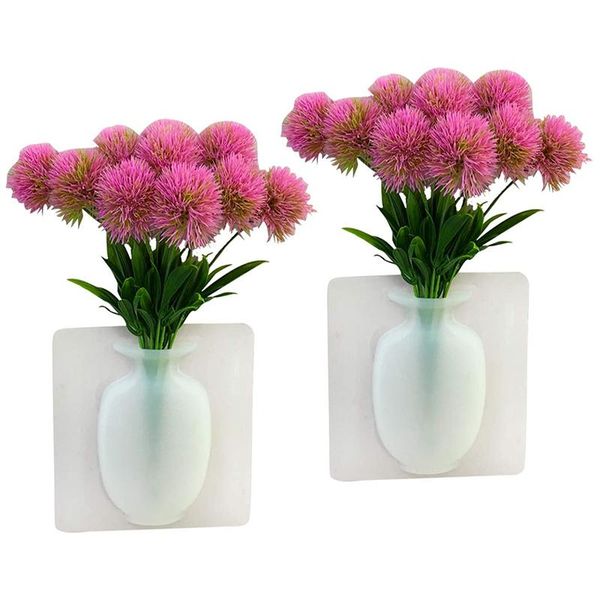 vases self adhesive air plant holder, 2 pack reusable silicone wall planter, drilling-flower vase
vases self adhesive air plant holder, 2 pack reusable silicone wall planter, drilling-flower vase