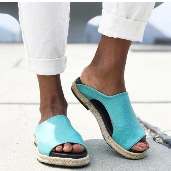 women's sewing slippers 2021 woman summer flats plus size 43 ladies pu leather slides women open toe female comfortable shoes, Black
women's sewing slippers 2021 woman summer flats plus size 43 ladies pu leather slides women open toe female comfortable shoes, Black