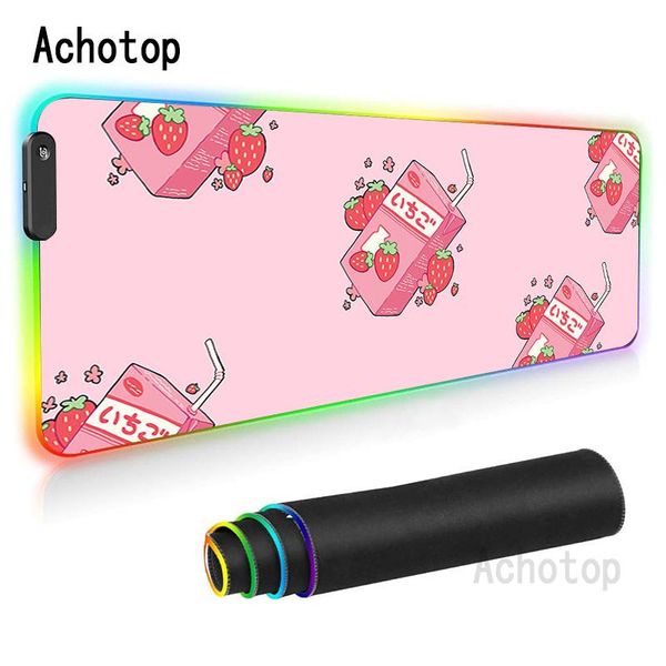 mouse pads & wrist rests strawberry milk kawaii rgb mousepad pc gamer computer pad anime cute large gaming keyboard led light notebook desk
mouse pads & wrist rests strawberry milk kawaii rgb mousepad pc gamer computer pad anime cute large gaming keyboard led light notebook desk