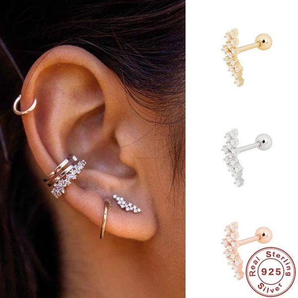 stud canner 1 pair real 925 sterling silver earrings for women piercing earring small cute earings fine jewelry pendientes, Golden;silver
stud canner 1 pair real 925 sterling silver earrings for women piercing earring small cute earings fine jewelry pendientes, Golden;silver