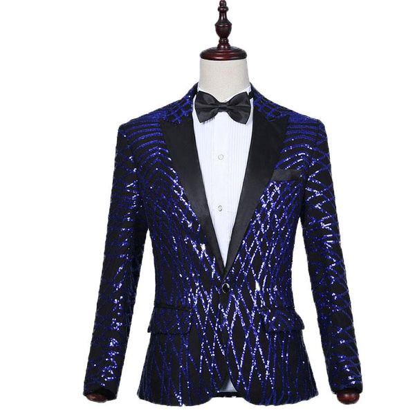 men's suits & blazers casual jacket slim fit dress suit sequin single breasted party stage jackets casaco masculino blazer homme, White;black
men's suits & blazers casual jacket slim fit dress suit sequin single breasted party stage jackets casaco masculino blazer homme, White;black