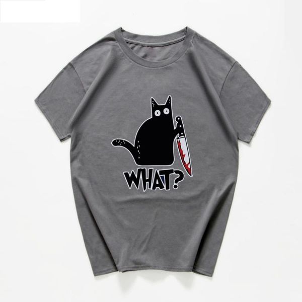 men's t-shirts cat what funny t-shirt men vintage graphic with knife tshirt novelty streetwear t shirt homme clothes, White;black
men's t-shirts cat what funny t-shirt men vintage graphic with knife tshirt novelty streetwear t shirt homme clothes, White;black