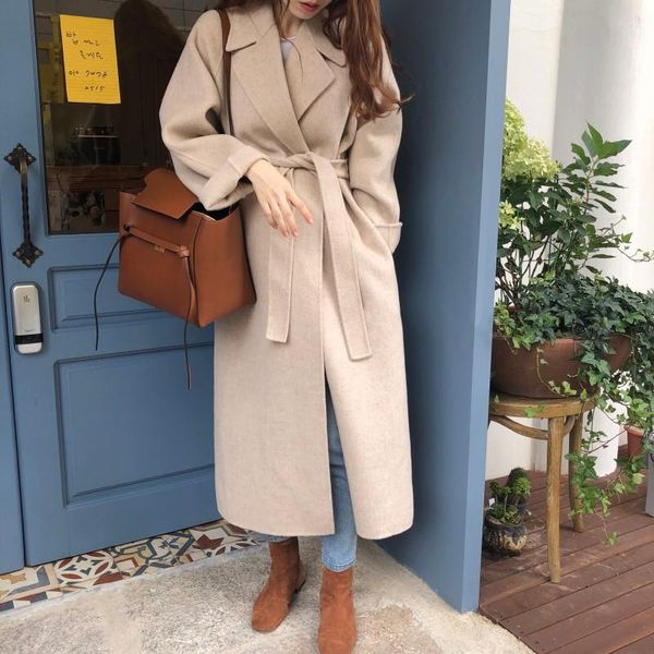 women's wool & blends ctrllock elegant long woolen coat women drop shoulder cloak loose solid color sleeve winter overcoat 2021 abrigo, Black
women's wool & blends ctrllock elegant long woolen coat women drop shoulder cloak loose solid color sleeve winter overcoat 2021 abrigo, Black