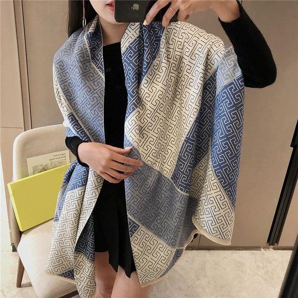 scarves labyrinth cashmere scarf women's warm shawl and in autumn winter women head for 190*65cm, Blue;gray
scarves labyrinth cashmere scarf women's warm shawl and in autumn winter women head for 190*65cm, Blue;gray