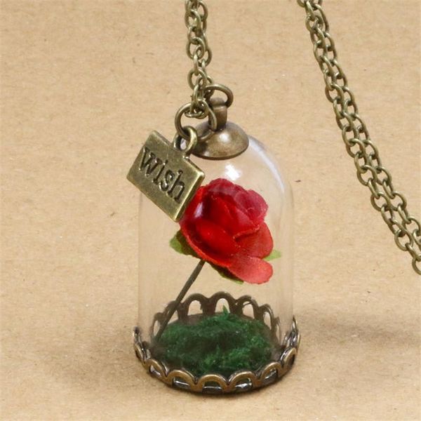 pendant necklaces necklace rose dried flowers glass for women red roses wish little prince, Silver
pendant necklaces necklace rose dried flowers glass for women red roses wish little prince, Silver