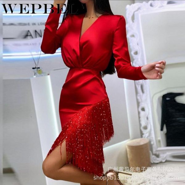 ethnic clothing mandylandy spring and autumn fashion long sleeve v-neck tassel irregular dress women's solid color slim, Red
ethnic clothing mandylandy spring and autumn fashion long sleeve v-neck tassel irregular dress women's solid color slim, Red