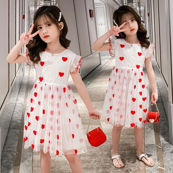 girl's dresses summer dress for girls 3 to 12 years children flying sleeve love heart embroidery mesh princess birtyday party 2021, Red;yellow
girl's dresses summer dress for girls 3 to 12 years children flying sleeve love heart embroidery mesh princess birtyday party 2021, Red;yellow