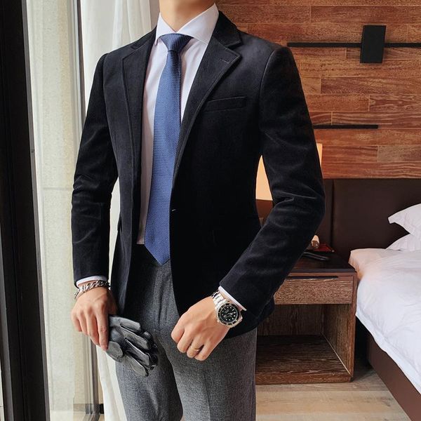 men's suits & blazers wear autumn and winter 2021 solid color slim fit suit coat twill corduroy casual single, White;black
men's suits & blazers wear autumn and winter 2021 solid color slim fit suit coat twill corduroy casual single, White;black