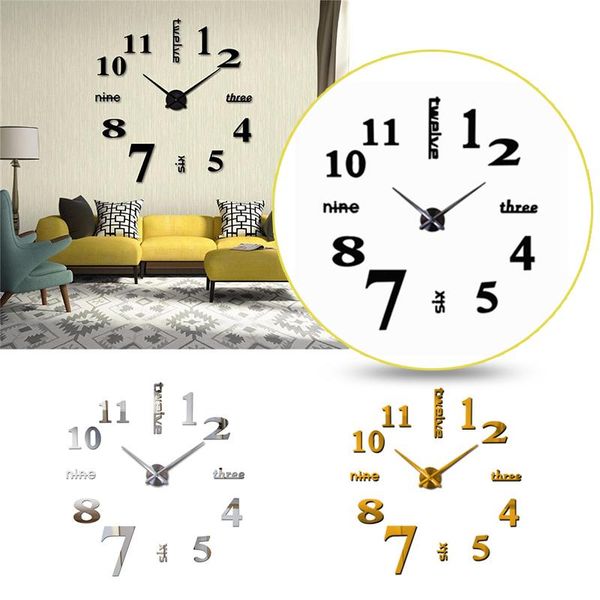 acrylic stickers quartz home decoration big wall clock modern design 3d diy large decorative clocks watch unique gift
acrylic stickers quartz home decoration big wall clock modern design 3d diy large decorative clocks watch unique gift