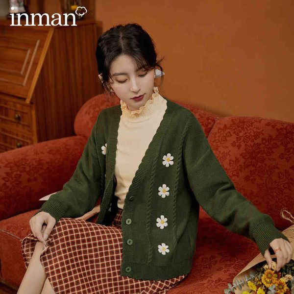 sweater spring autumn retro style literature yarn daisy twist v-neck knitted cardigan sweater ggvr, White;black
sweater spring autumn retro style literature yarn daisy twist v-neck knitted cardigan sweater ggvr, White;black